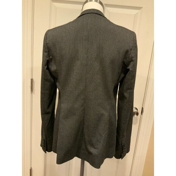 Armani Collezioni Gray & Black Micro Dot Blazer Jacket, Size 8 (US) 44 (IT) - Picture 7 of 10